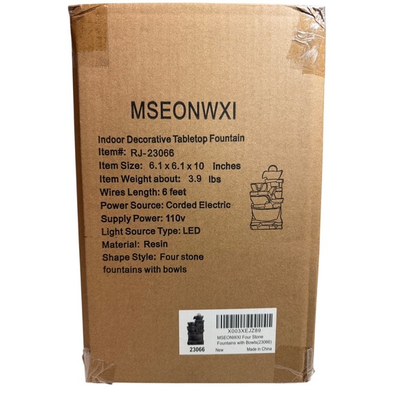 MSEONWXI Other - MSEONWXI Indoor Decorative Tabletop Fountain Four Stone Fountains with Bowls LED